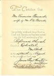 Veronica Piniaha Edwards becomes a member of Ephratah Reformed Church, dated 1929.