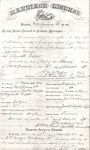 1870 Gordon Songer & Elizabeth Kipps Marriage Certificate