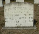 Headstone for Bernard F. Abeling, S.J.