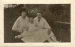 Katherine Duffy Abeling holding Robert Abeling, along with her sister Loretta Duffy Wolf.